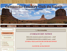 Tablet Screenshot of comanchecountryclub.fr